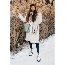 Dámské boty Kožené boty bílé GOE GG2N3057A bílý 1 Dámské boty Kožené boty bílé GOE GG2N3057A bílý 1