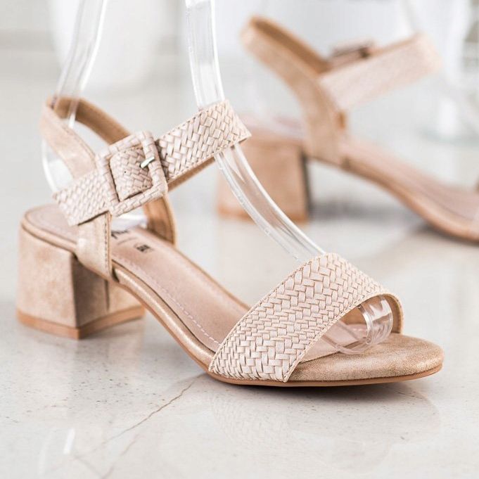 Kylie Sandály na vysokém podpatku hnědý 1