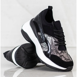 Bestelle Módní tenisky na platformě béžový černý 1