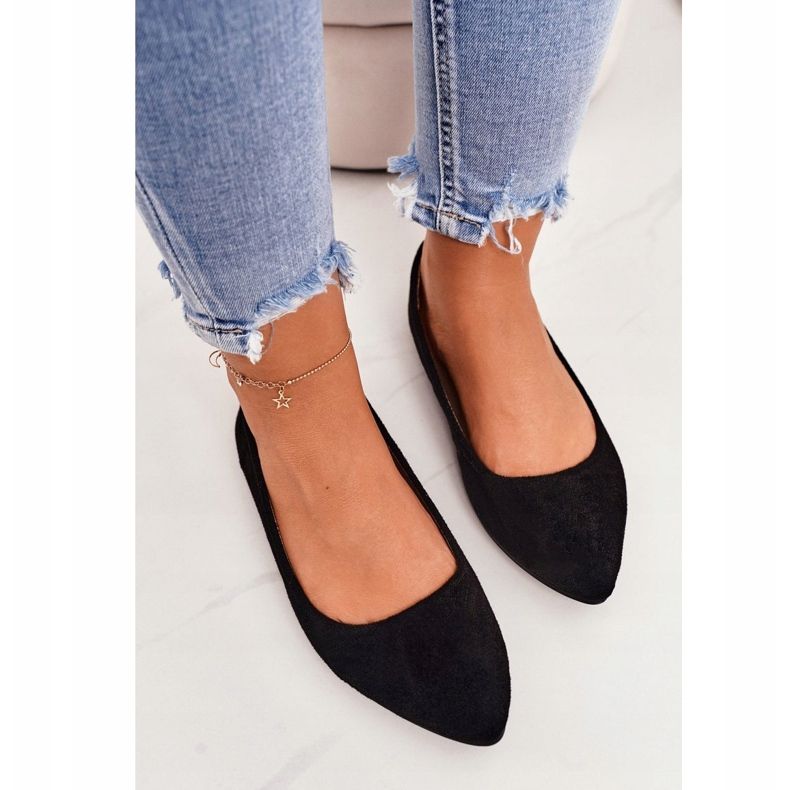 PS1 Delicate Ballerina In Spitz Black Dermeno Suede černý 2