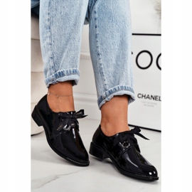 Dámské lakované boty Laura Messi 2044 Black černý 1