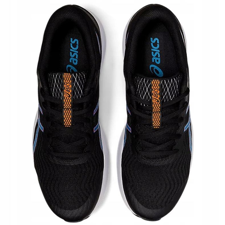 Pánské běžecké boty Asics Patriot 12 černé a modré 1011A823 004 černá modrý 1