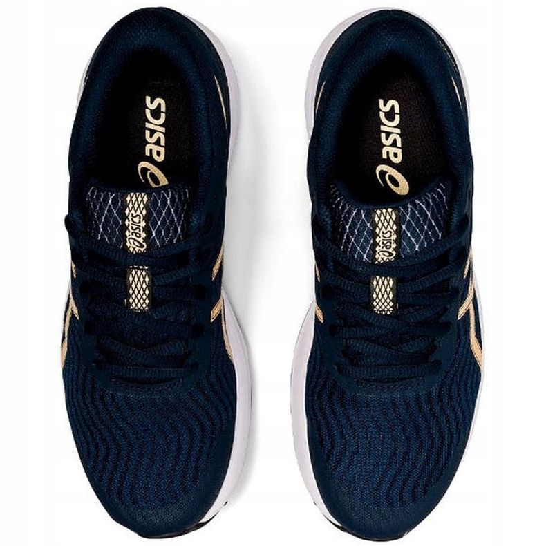 Dámská běžecká obuv Asics Patriot 12 námořnická modrá 1012A705 403 námořnická modř zlatý 1