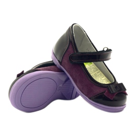 Burgundská kožená balerína s lukem renbut červené 3 Burgundská kožená balerína s lukem renbut červené 3