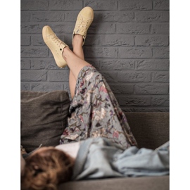 Dámské tenisky Big Star Yellow DD274441 žlutá 1