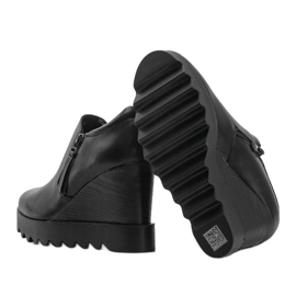 Černé klínové boty Jazlyn černá 4