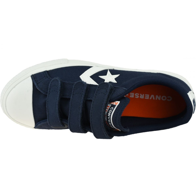 Dětské boty Converse Star Player Low, 667547C bílý námořnická modř 2