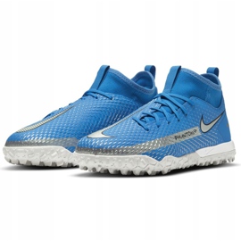 Kopačky Nike Phantom Gt Academy Df Tf Jr CW6695 400 modrý modrý 2