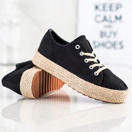 Kylie Stylové espadrilky černý 1