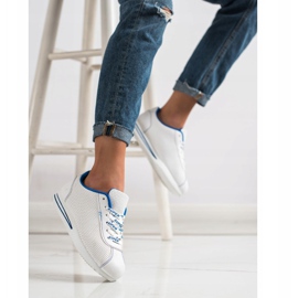 SHELOVET Prolamované tenisky Super bílý 1