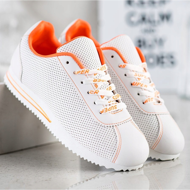 SHELOVET Prolamované tenisky Super bílý 1