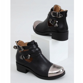 Černá 9100 Černě střižené kozačky černý 1