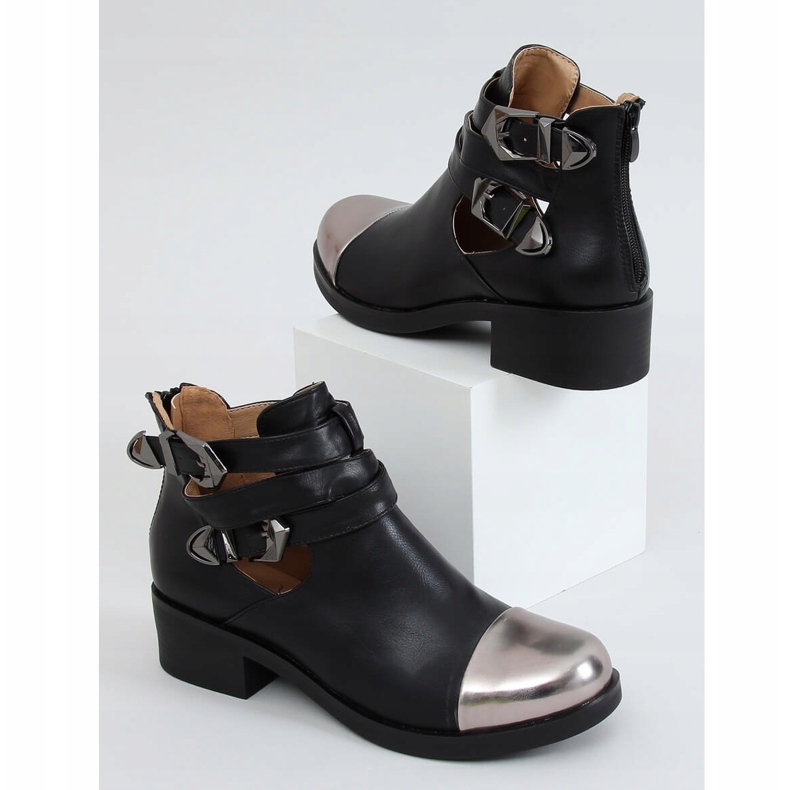 Černá 9100 Černě střižené kozačky 1