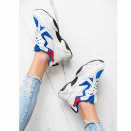 Fashion Pohodlné tenisky bílý vícebarevný 1