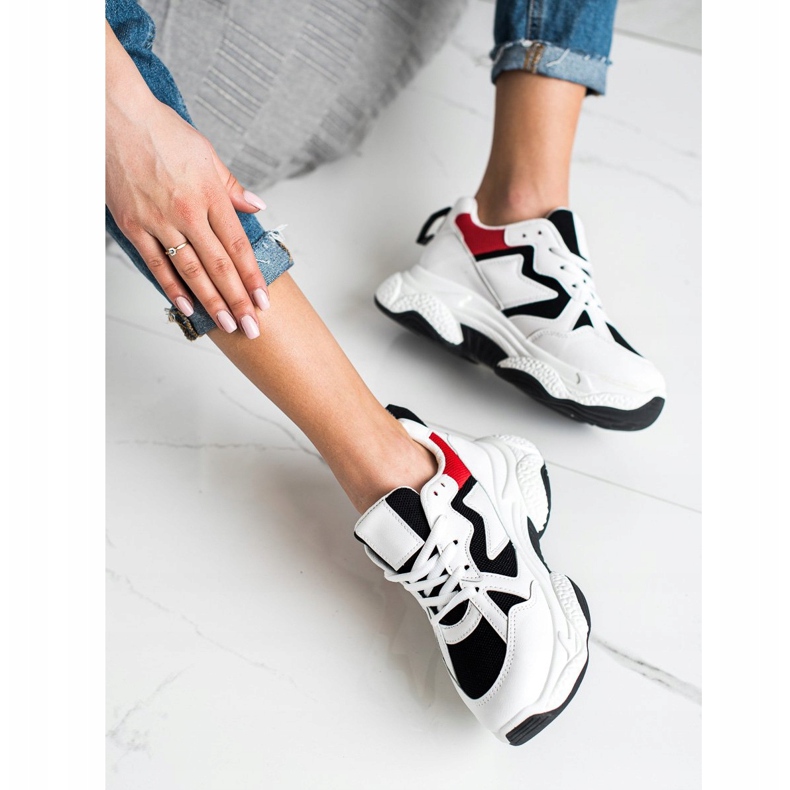 Fashion Pohodlné tenisky bílý vícebarevný 1