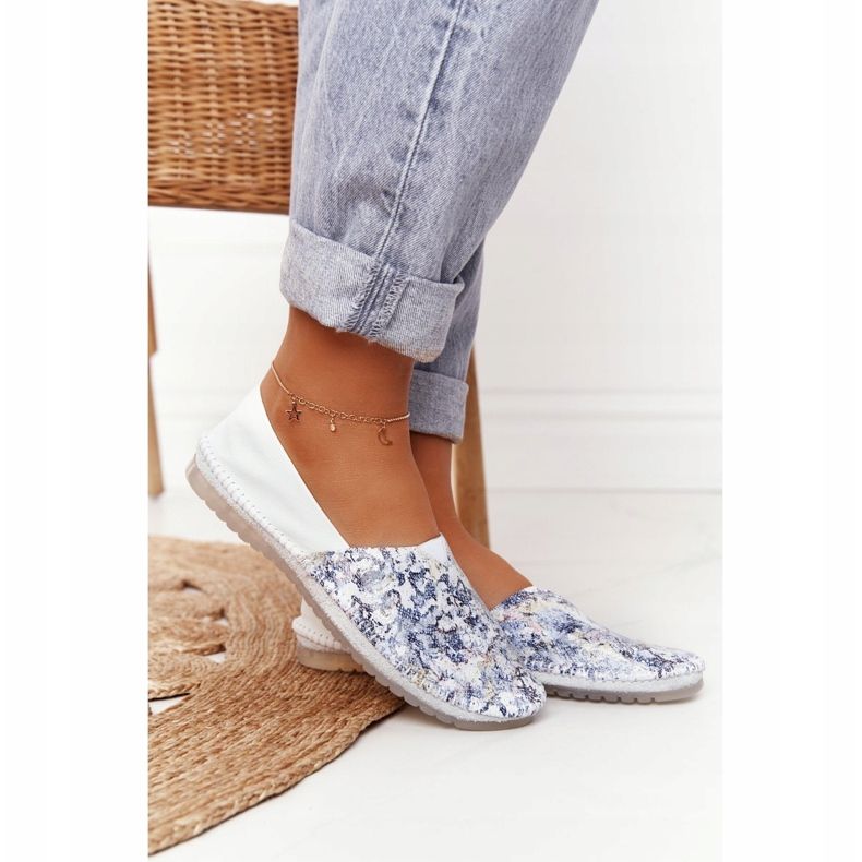 Dámská kožená balerína Maciejka bílá 01930-85 bílý vícebarevný 1 Dámská kožená balerína Maciejka bílá 01930-85 bílý vícebarevný 1