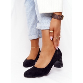 Černé semišové lodičky Sergio Leone Selva2 černý 2