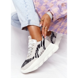 Dámské sportovní boty Lu Boo tlustá podrážka šedá Ochutnejte! 2