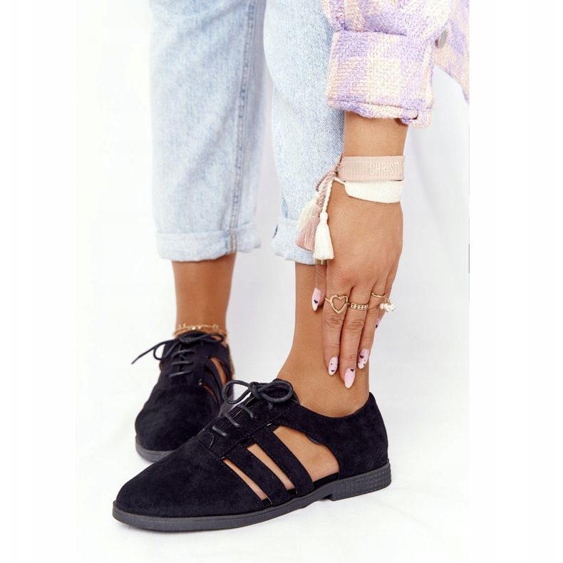 Dámské brogues s výřezy Black Lu Boo černá 1