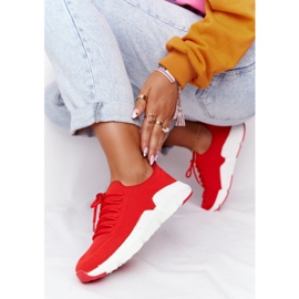 Dámské sportovní boty Nazouvací Big Star DD274580 červená červené 2