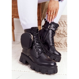 PS1 Černé dělnické boty na platformě Černá sobota černý 1