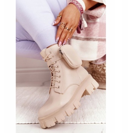 PS1 Béžové robotnické boty na platformě Béžová sobota béžový 2