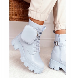 PS1 Platformové boty Pracovníci Modrá sobota modrý 1