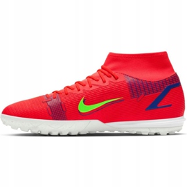 Kopačky Nike Mercurial Superfly 8 Academy Tf M CV0953 600 červené pomeranče a červené 2 Kopačky Nike Mercurial Superfly 8 Academy Tf M CV0953 600 červené pomeranče a červené 2
