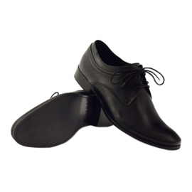 Kožené černé společenské boty Badura 7549 černá 3