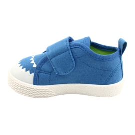 News Dětské tenisky na suchý zip Crocodile 21DZ26-3923 Blue modrý modrý 1