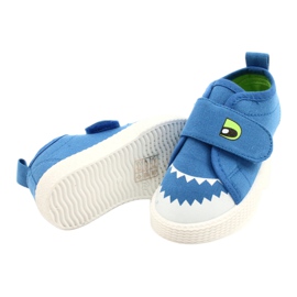 News Dětské tenisky na suchý zip Crocodile 21DZ26-3923 Blue modrý modrý 3