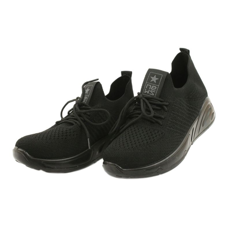 Nazouvací sportovní boty Evento 21TX02-3674 černé černá 2