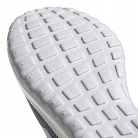 Šedá běžecká obuv Adidas Lite Racer Cln K FV9607 bílý modrý pomerančový 5