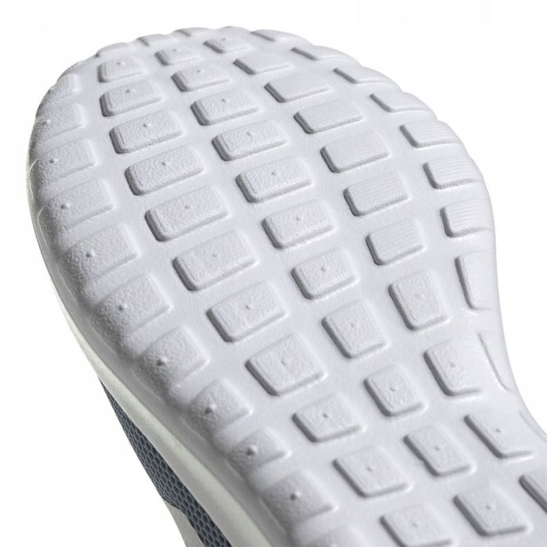 Šedá běžecká obuv Adidas Lite Racer Cln K FV9607 bílý modrý pomerančový 5