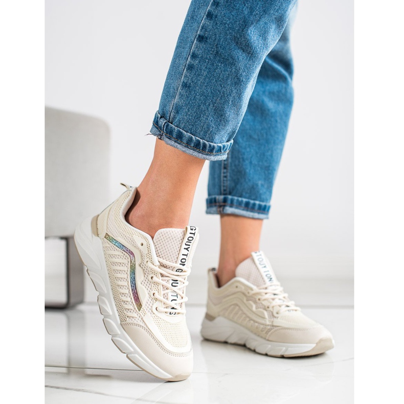 SHELOVET Klasické tenisky béžový 1