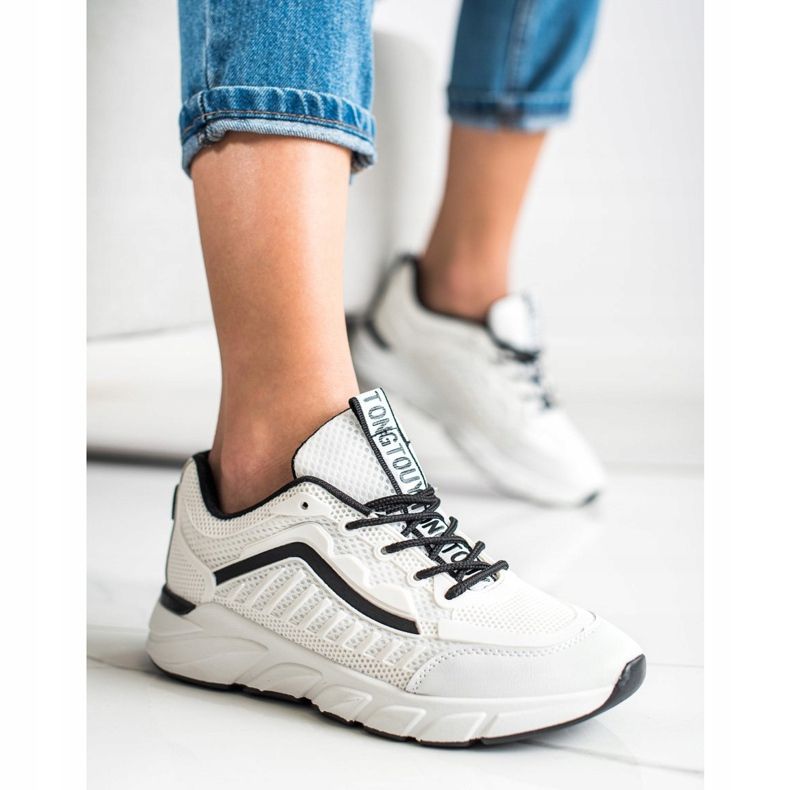 SHELOVET Klasické tenisky bílý černá 1