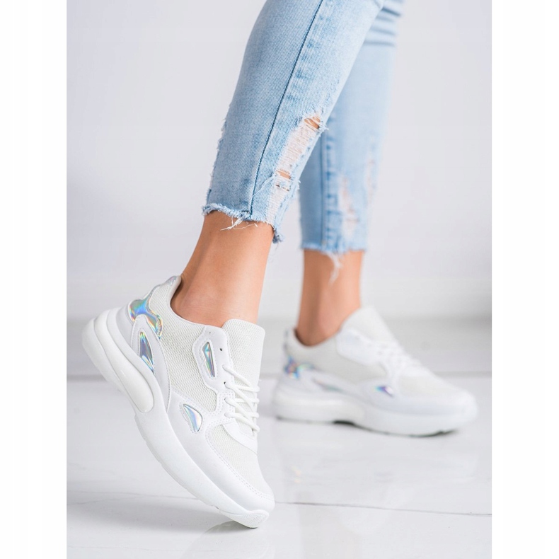 Creamberry'S Tenisky s vložkami Holo bílý vícebarevný 2 Creamberry'S Tenisky s vložkami Holo bílý vícebarevný 2