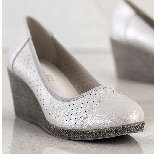 Goodin Stříbrná klínová čerpadla stříbrný 2