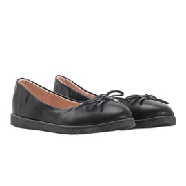 Dámské černé balerínky s mašlí Bridget černá 1