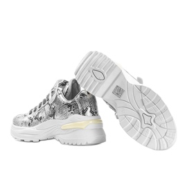 Lollypop stříbrné hadí tenisky stříbro 1