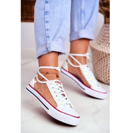 PS1 Dámské tenisky bílé průhledné prvky Grace bezbarvý bílý 1 PS1 Dámské tenisky bílé průhledné prvky Grace bezbarvý bílý 1