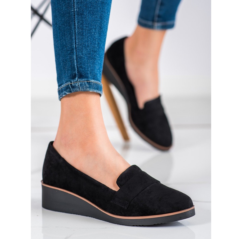 Suede Lords na klínu VINCEZA černý 1