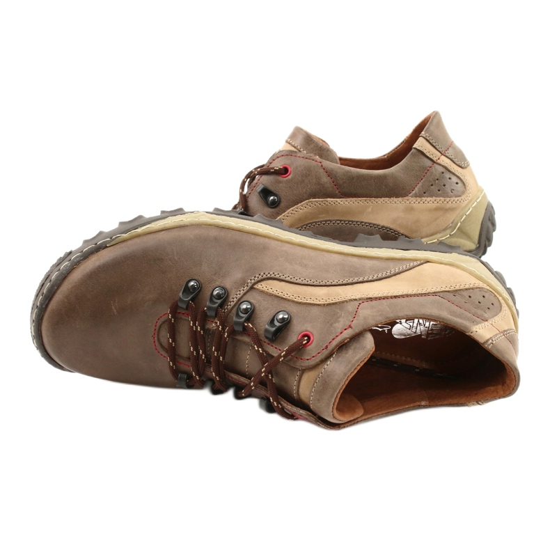 KENT Pánská turistická obuv 268K hnědá béžový hnědý 3