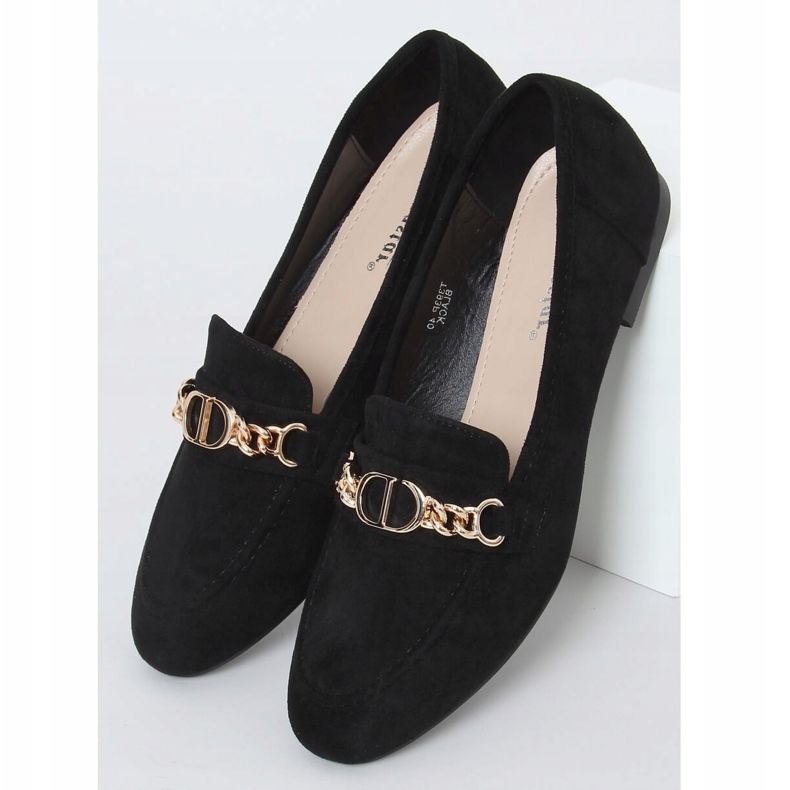 Černé dámské mokasíny T393P Black černý 1