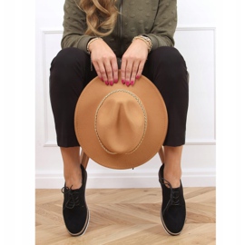 Černé Dámské šněrované mokasíny 8988-45 černé černá 1