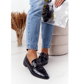 S.Barski Elegantní dámské mokasíny od S. Bararski Black černý 1