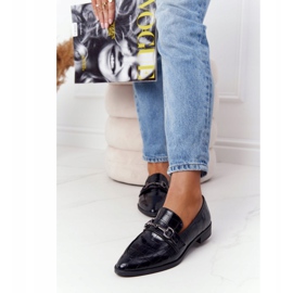 S.Barski Elegantní dámské mokasíny od S. Bararski Black černá 2