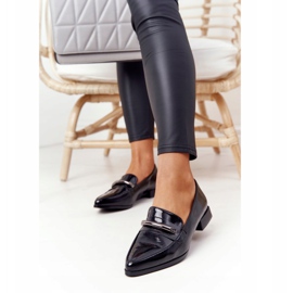 S.Barski Elegantní mokasíny S. Barski Premium Lacquered Black černý 2