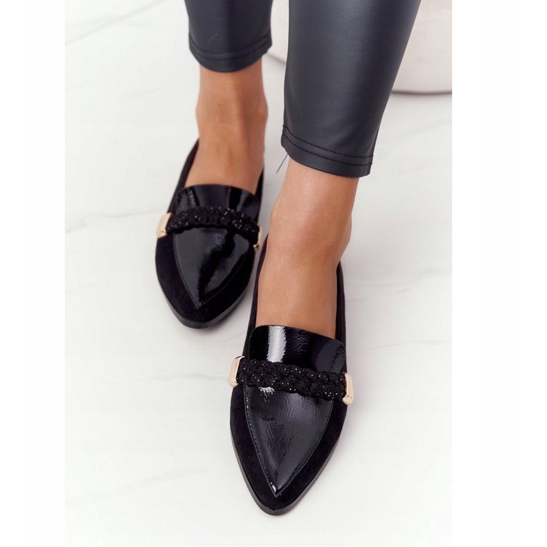 S.Barski Elegantní mokasíny S. Barski Premium Suede Black černý 1