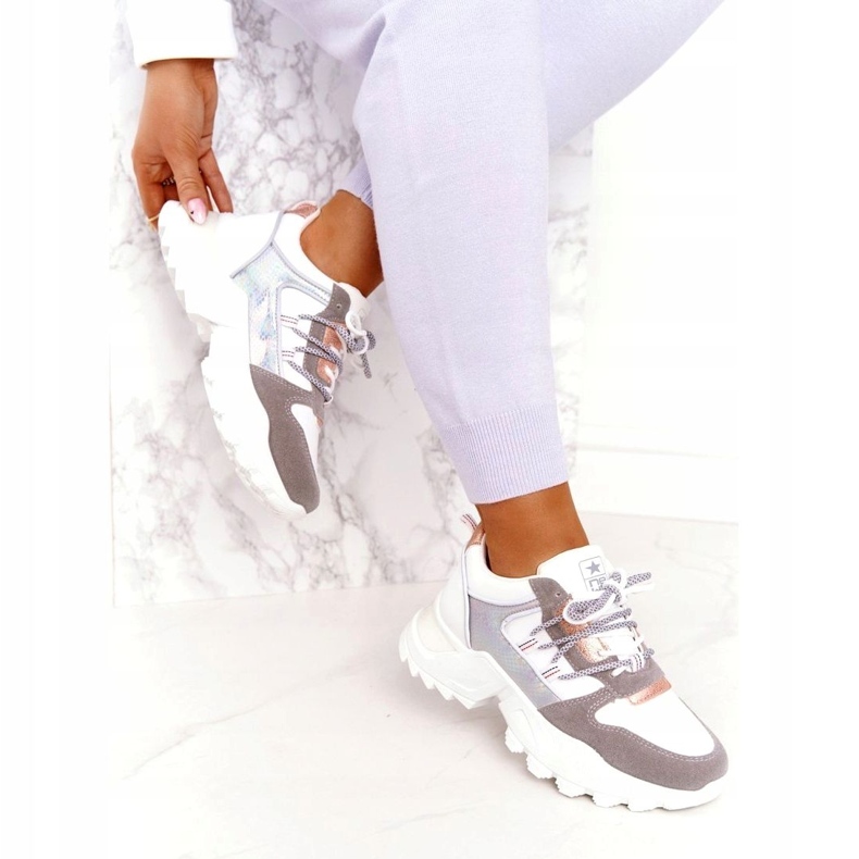 News Dámské sportovní boty tenisky 21sp26-3973 bílé bílý 2